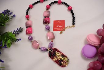 Collana Imma lunga fucsia