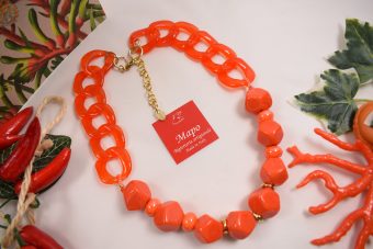 Collana Katrin arancione