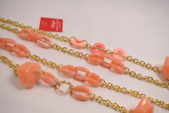 Alternative view of Collana Simonetta lunga rosa corallo