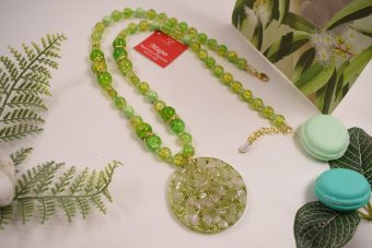 Collana Annetta verde acido