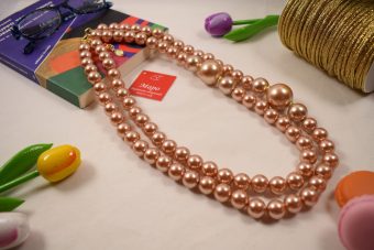 Alternative view of Collana Angela dorato cipria