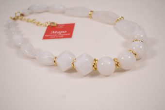 Alternative view of Collana Lauretta bianca