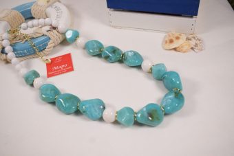 Collana Lola turchese-bianca