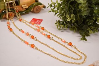 Collana Mariella rosa salmone