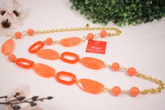 Collana Sendy arancione