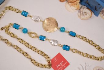 Collana Ginevra turchese lunga