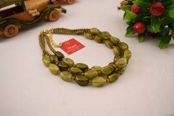 Alternative view of Collana Francesca verde oliva