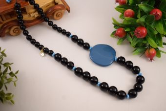 Collana Lina nero-avio