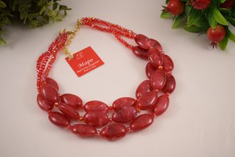 Collana Francesca rosso magenta
