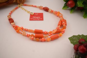 Collana Luna arancione
