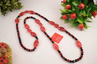 Alternative view of Collana Franca rossa-nera