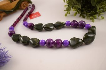 Collana Lola verde-viola