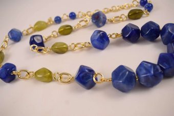 Alternative view of Collana Bice blu-verde