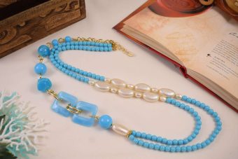 Collana Gea turchese