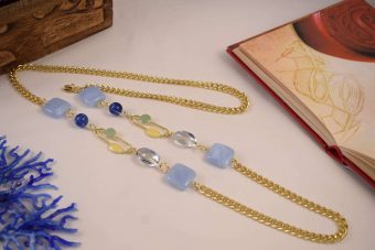 Collana Mael azzurra