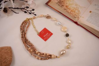 Collana Maddy ramata beige