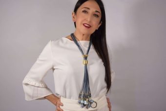 Collana Sarah 2 avio celeste