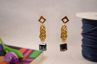 Alternative view of Orecchini Romina blu