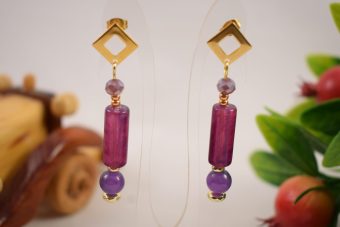 Orecchini Gaia viola