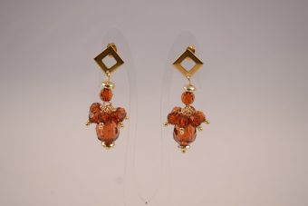 Alternative view of Orecchini Eva ambra