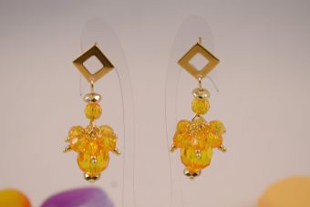 Orecchini Eva giallo zafferano